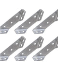 Heavy Duty Stainless Steel Corner Brace Angles For Wood Furniture 6 Pack Right Angle Brackets For Shelves DIY Friendly