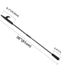 36 Inch Heavy Duty Fire Poker for Fire Pit and Campfire Use Heat Resistant Handle Solid Steel Fire Pit Tool for Fireplace Bonfire Camping Wood Stove Indoor Outdoor with dimensions