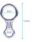 Figure 8 Descender For Climbing And Belay Rigging, Heavy Duty Aluminum Alloy 35KN Rope Descender With Ears And Belay Slot, 5.7 inch