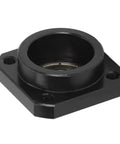 Beefy FF12 End Bearing Block In Carbon Steel, 12mm Inner Diameter, showing front view with mounting holes, for SFU1605 SFU1204.
