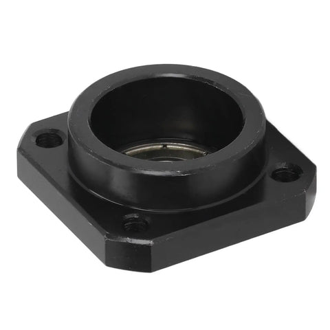 Beefy FF12 End Bearing Block In Carbon Steel, 12mm Inner Diameter, showing front view with mounting holes, for SFU1605 SFU1204.