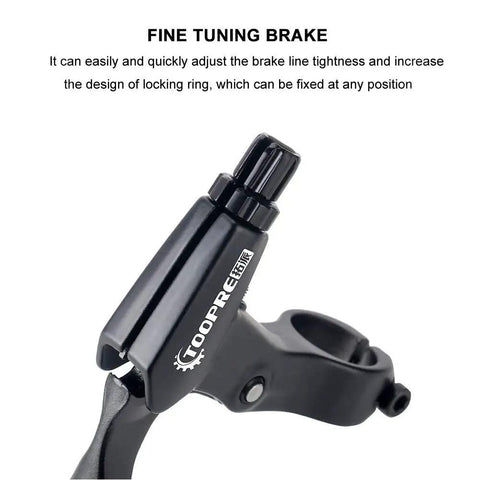 1 Pair Aluminum Alloy Bicycle Brake Levers For Most Bikes Left And Right Hand Levers close-up of adjustment mechanism
