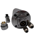 Built Tough 60000RPM 1.2KW 220V Water Cooled Spindle With ER11 Collet And 62Mm Rotary Shaft For CNC Routers High Speed Motor showing spindle connectors.