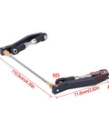 Metal Rear Sway Bar Anti Roll Set For One Tenth Axial Wraith RR10 And Yeti Rock Crawler RC Cars with dimensions in image