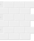 Peel And Stick Backsplash Tile Set For Kitchen And Bath Self Adhesive Vinyl Subway Tiles Easy DIY No Mess No Fuss 12 Inch Square Tiles