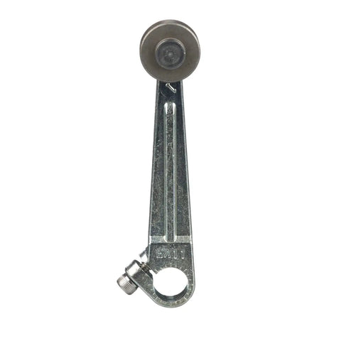 Front view of Limit Switch Lever Arm C Style 3 Inch Industrial Grade Sensor with metal construction.