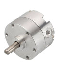 Rock Solid 15Mm Bore Rotary Pneumatic Cylinder for seamless automated indexing, 15mm stainless shaft, aluminum housing.