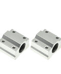 Built Tough 8Mm Ball Bearing Linear Motion Slide Block And Guide Bushing Set, steel aluminum blocks for CNC routers and 3D printers.