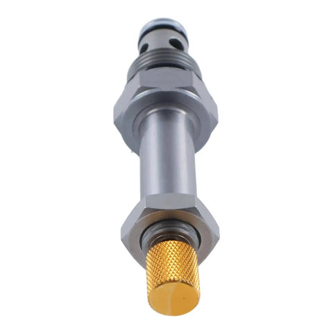 Front view of Solenoid Operated Spool Cartridge Valve With Manual Override SV08-22M-0-N-00 2 Way NC Poppet Valve Compatible With Hydraforce