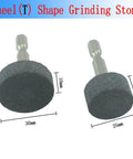 6 Pack Rotary Grinding Stones with 1 4 Inch Hex Shank For Rotary Tools, T-shaped abrasive points for metal finishing