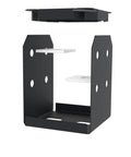 Built Tough 8x8 Deck Post Base Brackets 4 Pack For Pergola Gazebo Playset Fits Actual 7.5x7.5 Posts Black Powder Coated Steel with standoff
