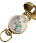 Golden Spiral Portable Compass For Outdoor Navigation And Survival, durable metal lens with 45mm dial, foldable shell open