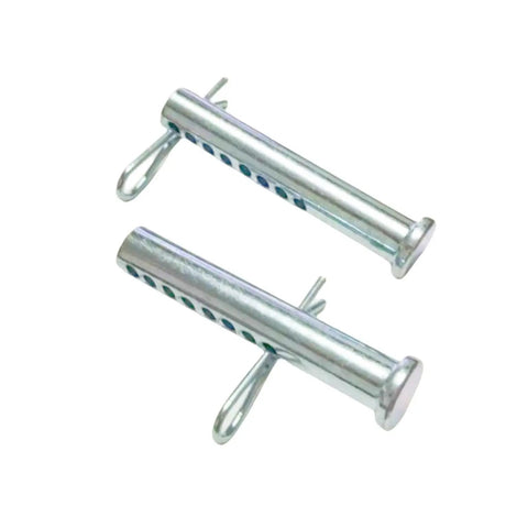 Adjustable Porous Clevis Pin Kit With Spring Steel 8 Hole Pin And R Clip, Galvanized Extended 7 16 Inch Diameter, 4 Pack