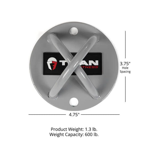 Hella Sturdy Wall And Ceiling Mount Bracket For Bodyweight Suspension Trainers Compatible With Battle Ropes, 4.75 in steel plate.