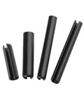 Front view of 65Mn Manganese Steel Elastic Cylindrical Slotted Pin Set M1.5 M2 M3 M4 M5 M6 With 12mm Diameter And 3mm To 100mm Lengths