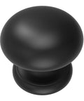Matte Black Large Bifold Closet Door Knobs Four Pack With Renovation Ready Wide Base Zinc Round Kitchen Wardrobe Dresser Dummy Pull Knobs