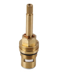 Built Like A Tank Brass Faucet Cartridge With Ceramic Valve Cores For No Nonsense Plumbing Repairs Heat Resistant and Smooth Glide Reliably Handles Daily Wear, showcasing a brass cartridge with threaded base and ceramic core.