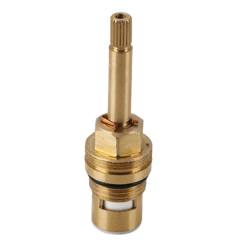 Built Like A Tank Brass Faucet Cartridge With Ceramic Valve Cores For No Nonsense Plumbing Repairs Heat Resistant and Smooth Glide Reliably Handles Daily Wear, showcasing a brass cartridge with threaded base and ceramic core.