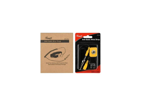 ESD Wrist Strap Band With Grounding Wire And Alligator Clip Anti Static Wrist Strap Detachable Extra Long 6 Foot Coil Cord packaging