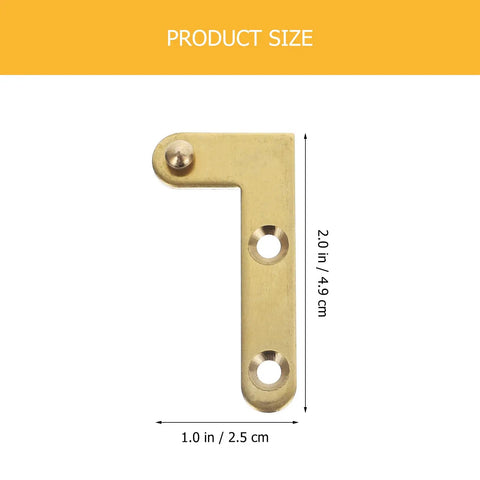 360 Degree Rotating Pivot Hinge Set For Concealed And Secret Doors Seamless Swivel Frame Hardware For Cabinets Windows French Doors With No Sweat Setup And Smooth Glide Action, brass hinge size 2.0 in x 1.0 in.