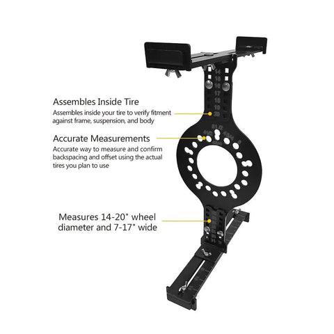 Premium Wheel Fit Simulator Tool For Five Lug Rims Check Bolt Patterns And Tire Clearance Before Dropping Cash zero sweat tough mockup gauge
