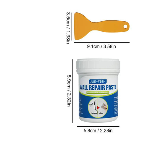 Fast Drying Wall Repair Paste With Scraper For All Surfaces Waterproof Crack Resistant Spackle Quick Fix Hole Fill Sealant