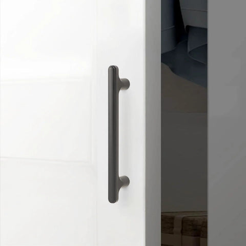 Matte Black Cabinet Handles 3.75 Inch Center To Center 96mm, 5.15 Inch Length, 1.14 Inch Projection