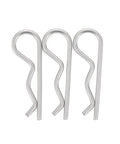 Heavy Duty Stainless Steel Cotter Pins And Hair Pin Fasteners Set M1 To M7 16 To 150 Millimeters Zinc Plated Rust Resistant For Automotive Garage Mechanic Shops Cars Trucks Lawn Mowers, stainless hair pin clips
