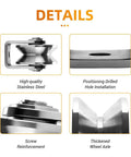 Detailed view of V Groove Wheel Pulley For Material Handling And Moving Jobs 201 Stainless Steel Silent Pulley Block features