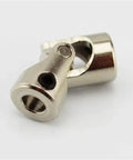 Heavy Duty Metal Cardan Joint Shaft Coupler For RC Boat And Car Motor Connectors Universal Gimbal Connector close-up view.
