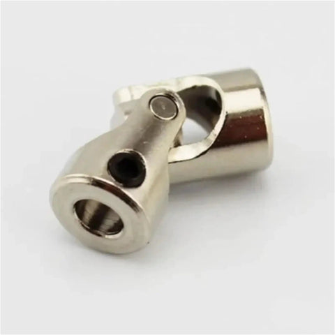 Heavy Duty Metal Cardan Joint Shaft Coupler For RC Boat And Car Motor Connectors Universal Gimbal Connector close-up view.