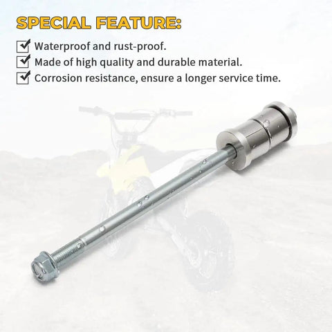 Boss Level Swing Arm Bolt And Bushing Kit For Apollo 110 DB X4 X5 X6 Dirt Bikes, Stainless Steel Bushings, Steel Bolts, Rear Suspension Upgrade, Built To Last Through Rough Trails. Stainless rear swing arm bolt and bushing kit for Apollo dirt bikes