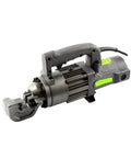 Heavy Duty Cordless Rebar Cutter With Brushless Motor For Fast Electric Cutting. Portable hydraulic shear with gray handle.