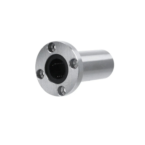 Front view of 4 Pack Beefy Extra Long Round Flange Linear Bearings LMF20LUU 20mm Bore for packaging machinery and printers