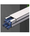 Three Point Three Foot Stainless Steel Cable Raceway For Home Office Cord Concealer With Scratch Resistant Finish And Bottom Cover