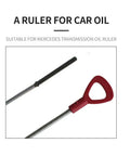 Mercedes 722.6 Transmission Fluid Dipstick Replacement Tool, long red handle, and flexible metal shaft for oil level check.