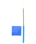 Flame Test Wire Kit With Cobalt Glass Filter Sheet, metal alloy wire, and blue glass rod displayed for home science experiments and labs.
