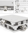 Rock Solid 2 Axis Work Table for Precision Marking and Alignment, aluminum 2D slide bench with handwheel for micro adjustments