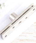 Close-up of 360 Degree Rotating Stainless Steel Pivot Door Hinge For Wooden And Aluminum Frame Doors Featuring Vertical Shaft Hidden