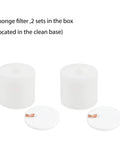 Replacement Parts Kit For AV2610WA Matrix Plus 2 In 1 Robot Vacuum Cleaner, displaying sponge filters and mop pads.
