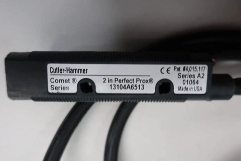 2 Inch Proximity Sensor For Industrial Automation With Custom Identifier 13104A6513 D824309 High Precision Detection Built To Handle Tough Jobs Rugged Black Sensor For Equipment Control And Safety Monitoring, black Cutler-Hammer sensor