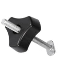 Metal bolt with black hand knob from Heavy Duty Quick Acting Hold Down Clamp Set for T Slot Track Systems Metal Woodworking Toggle Clamps