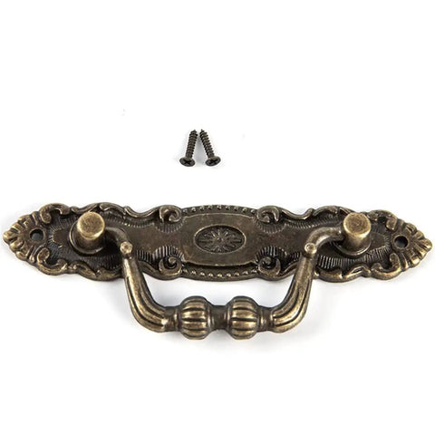 Antique Bronze 2 Pack Metal Drawer Pulls Handles For Cabinets Wardrobes Doors And Chests 10.6 X 2 X 3.5 Cm Dope Vintage Look Easy Install Durable Hardware