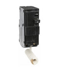 35 Amp 240 Volt 2 Pole GFCI Circuit Breaker For Electrical Panels, Provides Branch Circuit Protection, Durable MRO Replacement, 240V GFCI Breaker, QO Style Fit, Must Have, Solid, Safe, Reliable Shutdown For Home And Industrial Panels. Black 35A breaker with white lead