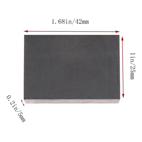 Block Built From 99.9% Pure Graphite For Electrodes And Electrolysis, Sinter Molds, Heaters And Insulation Boards, 1.68 X 1 X 0.2 Inches, 10 Pack