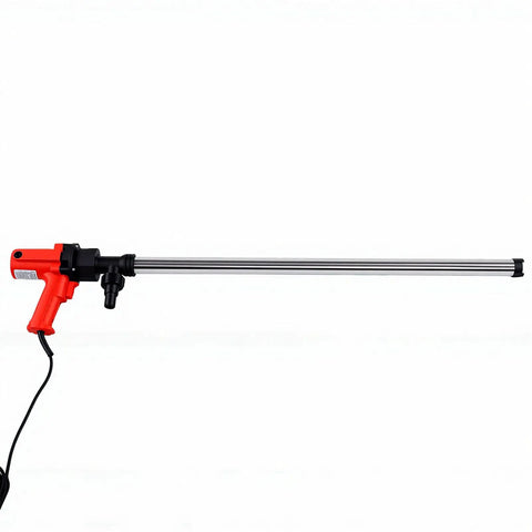 Eujgoov Electric Drum Pump For 200L And 220L Containers Fast Liquid Transfer 60 To 75 Liters Per Minute With 6 Gear Speeds For Workshops And Industrial Use Efficient Handheld Design