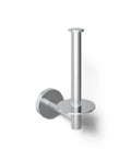 Elate Vertical Toilet Paper Holder In Polished Chrome Minimalist Metal Design Premium Durable Construction Corrosion Resistant