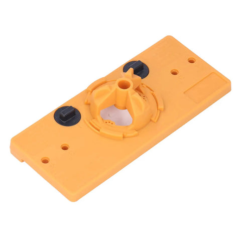 Heavy Duty Aramox Hinge Hole Saw Jig For Woodworking Pros, 35mm concealed hinge cutter, adjustable depth stop, orange