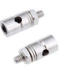 D1.8mm RC Model Plane Linkage Stoppers Pack Of 25 With Hex Wrench 1.8mm Hole Fits 1.5mm To 1.8mm Connectors Lightweight Silver