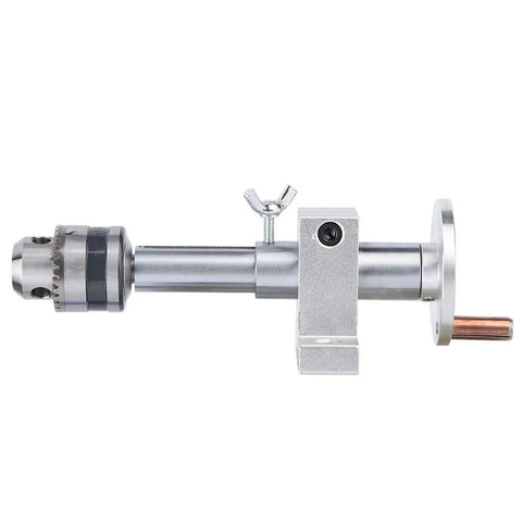 Compact Live Revolving Center For Mini Lathe With Adjustable Drilling Depth And Wrench, Durable Metal Construction For DIY Woodworking